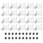 20 Pack Keyed Alike Cabinet Locks with Key 3/4 Inch for RV Drawer Silver