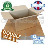 DOUBLE WALL CARDBOARD BOXES - ECO FRIENDLY STRONG PACKING REMOVAL STORAGE BOXES