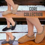 Women Slip On Warm Faux Fur Lined In Out Door Slippers Snugg Shoes