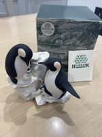 Highbank Pair of Penguins With Babies. LO13