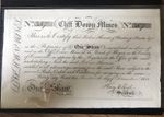 Antique Cliff Down Mines Illogan Cornwall One Share 1818 EF
