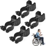 4Pcs Black Walking Stick Holders,Walking Stick Holder for Mobility Scooter,Walki
