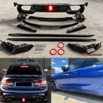 BODY KIT BODYKIT FOR BMW 3 SERIES G20 FRONT SPLITTER LIP REAR LED DIFFUSER SKIRT