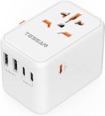 Universal Travel Plug Adaptor 65W PD Fast Charger 3 USB C & 2 USB A Ports for EU