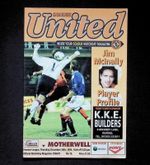 Dundee United v Motherwell 1996-1997 Scottish Premier Division 26/12/1996