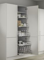 Kitchen Cabinet Pull out Basket with Soft Close Runner and Solid Base InnoStor+