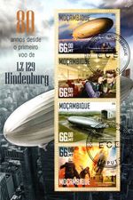 Zeppelin LZ-129 HINDENBURG DISASTER Airship Aircraft Stamp Sheet/2016 Mozambique
