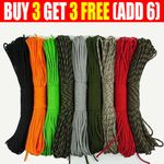 31M/100FT 4mm Paracord Camping Rope Parachute Cord Tent Lanyard Rope Survival
