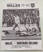 Wales V Northern Ireland UEFA 33rd Int Youth Tournament 18/03/80 VGC Programme