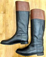 Church's Martina Women's Leather Two-Tone Long Riding Boots Black/Brown 39