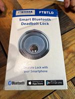Fortessa FTBTLD Bluetooth Keyed Entry Smart Deadbolt Lock Silver Satin Metal