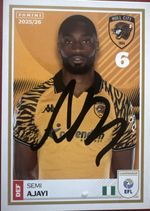 Hull City Semi Ajayi Hand Signed Panini 2025/2026 EFL Sticker