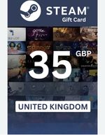 STEAM GIFT CARD VALUE £35 FREE AND FAST DELIVERY-CODE AVAILABLE ON DEMAND