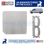 Van Security Shield For Renault Trafic 2014-On Left Side Door Brushed