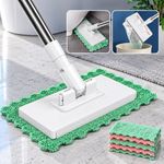Clamping Dust Mops 360° Rotating Head Automatic Mop Clip Dust Removal