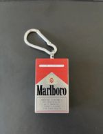Marlboro Keyring Portable Ashtray Keychain Stainless Steel
