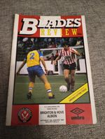 Sheffield United V Brighton And Hove Albion 10/01/1986 FA Cup Programme