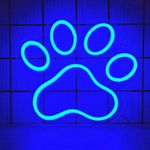 Paw Neon Sign, USB Powered Paw Print Neon Signs for Wall, Dog Room Decor for ...