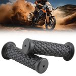 Universal Motorcycle Motorbike Rubbers Handlebar Grips 22mm 7/8" Anti-Vibration