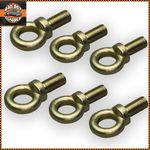 6x Seat Belt Harness Racing Eye Bolt 1" 7/16" Thread FIA Approved 