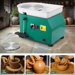 350W Electric Pottery Wheel 25cm Turntable Ceramic Forming Machine for Adults