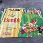 Original Walt Disney’s BAMBI 1993 UK Quad Film Movie Cinema Poster - RARE