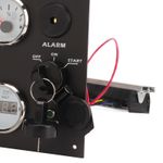 B-Engine Dash Instrument Panel With Red Backlights For RVs Boats