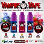 VAMPIRE VAPE E-LIQUID 5 x 10ml, 10x  20x Juice Heisenberg Pinkman Catapult Dawn