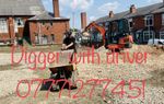 Mini digger and driver hire, north west/Lancashire/Cheshire