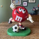 M&M Red Figure Football Player Candy Dispenser Rare Collectable Vintage M&ms