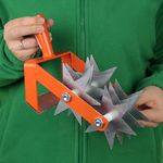 Rotary Soil Cultivator 2-in-1 Hand Tool Soil Rejuvenator Weed Remover Gardening