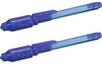 2 x Security Marker Pens for Property with UV Light to detect Forged Fake Money