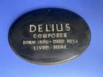 Frederick Delius  - Original Metal Commemorative Plaque