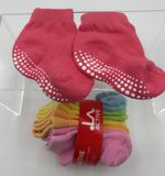 Baby Socks, 6 Pairs. 6-12 Months, Grip Sole For Non Slip. LA activé