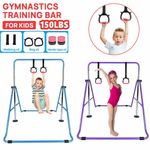 For Home Gym Training Adjustable Kid Gymnastics Bars Horizontal High Bar Junior