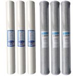 20" Reverse Osmosis Water Filters Sediment Carbon Pole Fed Window Cleaning x6