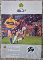 FC Kosice v Liverpool Football Programme UEFA Cup 1998