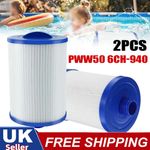 2 pack Compatible Filter PWW50 SPA Hot Tub Filters 6CH-940 Superior Spas Pool UK