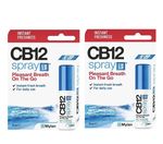 2 X CB12 Mouth Spray - 15ml Mint Menthol Flavour for Fresh Breath