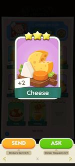 Cheese Monopoly go (back at 3pm)  
