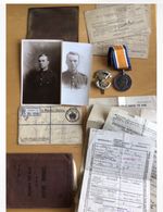 Ww1 War Medal, Photos And Documents. William Ralph Somerset Light Infantry