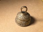 Vintage Brass Altar Bell Evangelists Agnus Leo Aquila Pelicanus Symbols 5.5cm
