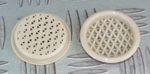 2 x ROUND BEIGE VENTS for 38mm HOLE CARAVAN MOTORHOME IDEAL AS GAS VENT IN FLOOR