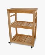 John Lewis Beech Wood 2 Tier Butcher's Trolley Organiser {Damaged/Missing Part}