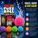 Schylling Needoh Fuzz Ball Squishy Textured Stress Relief Sensory for Kids Gifts
