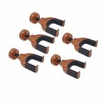 1-5 PCs Guitar Wall Mount Hanger Acoustic Electric Bass Secure Auto Lock Hook
