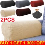 2PCS Removable Arm Stretch Sofa Couch Chair Protector Armchair Covers Armrest UK