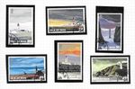 Isle of Man 1996 Lighthouses, used SG 672-77, combined postage