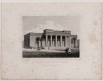 1831 SAVANNAH GEORGIA Federal Bank Building - Engraved Print ORIGINAL ANTIQUE