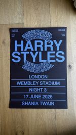 Harry Styles Together Together Wembley Night 3 Poster 17 June 2026 - Limited